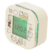 【新柄】ふくふくにゃんこ デジタル回転クロック ver.②