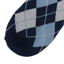 ふくふくにゃんこ アーガイル刺繍パイルソックス