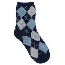 ふくふくにゃんこ アーガイル刺繍パイルソックス