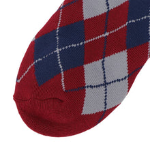 ふくふくにゃんこ アーガイル刺繍パイルソックス