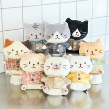 ふくふくにゃんこ 着せ替えチェックシャツ