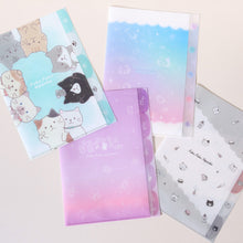 ふくふくにゃんこ インデックス付きクリアファイル