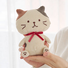 ふくふくにゃんこ コーデュロイおすわりマスコット