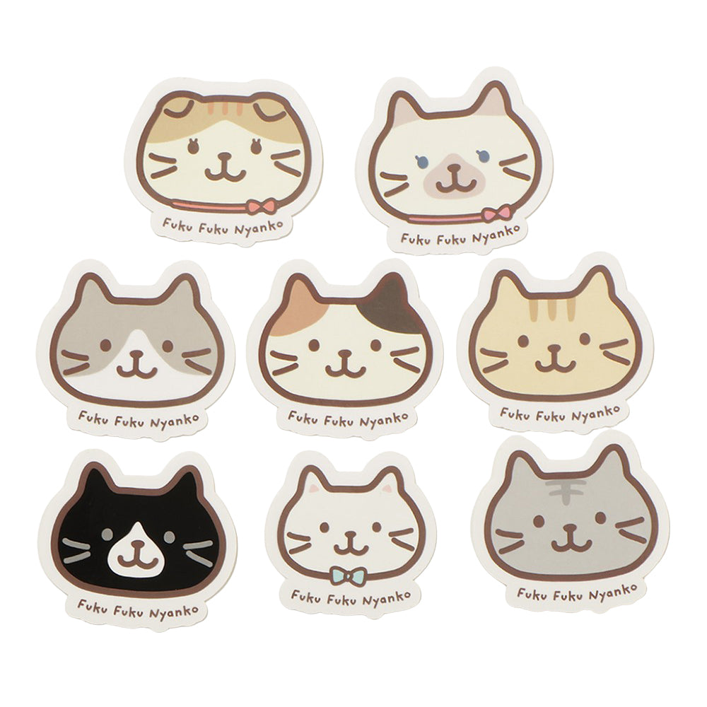 ふくふくにゃんこ おかお ステッカー セット【WEB限定】 – HAPiNS