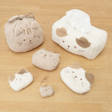 ふくふくにゃんこ ぽわぽわフラットフェイスポーチ