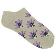 ふくふくにゃんこ  花柄刺繍ショートソックス