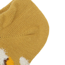 ふくふくにゃんこ  花柄刺繍ショートソックス