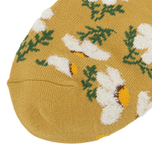 ふくふくにゃんこ  花柄刺繍ショートソックス