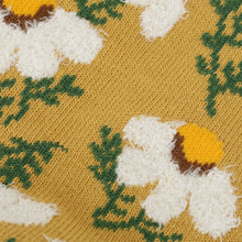 ふくふくにゃんこ  花柄刺繍ショートソックス