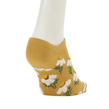 ふくふくにゃんこ  花柄刺繍ショートソックス