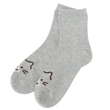 ふくふくにゃんこ  穴があきにくいクルーソックス