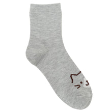 ふくふくにゃんこ  穴があきにくいクルーソックス