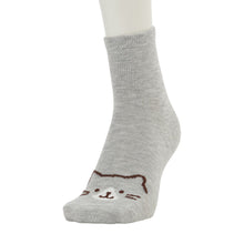 ふくふくにゃんこ  穴があきにくいクルーソックス