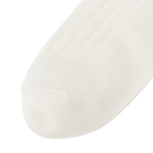 ふくふくにゃんこ 吸湿発熱リブ刺繍クルーソックス