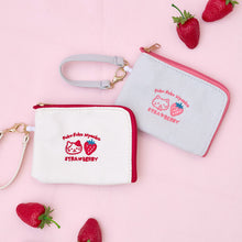 ふくふくにゃんこ いちごリール付きパスケース