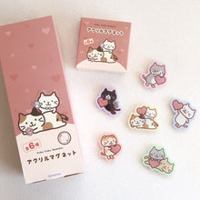 ふくふくにゃんこ アクリルマグネット【ガチャガチャ販売】