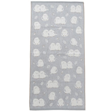 HOMY ANIMALS 無撚糸ジャガードバスタオル