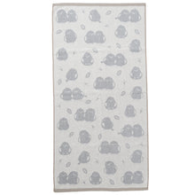 HOMY ANIMALS 無撚糸ジャガードバスタオル