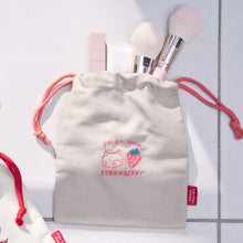 ふくふくにゃんこ いちご巾着ポーチ