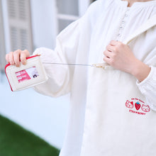 ふくふくにゃんこ いちごリール付きパスケース