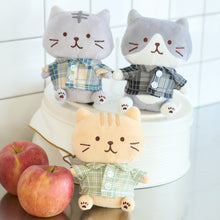 ふくふくにゃんこ 着せ替えチェックシャツ