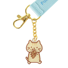 ふくふくにゃんこ チャチャ丸バースデー刺繡タグキーホルダー