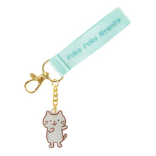 ふくふくにゃんこ バースデー刺繡タグキーホルダー