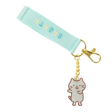 ふくふくにゃんこ バースデー刺繡タグキーホルダー