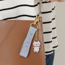 ふくふくにゃんこ シャーシャバースデー刺繡タグキーホルダー