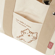 ふくふくにゃんこ ごろにゃん仕切り付きミニトート