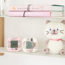 ふくふくにゃんこ デジタル回転クロック ver.①