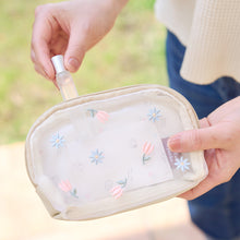 ふくふくにゃんこ フラワーメッシュポーチ