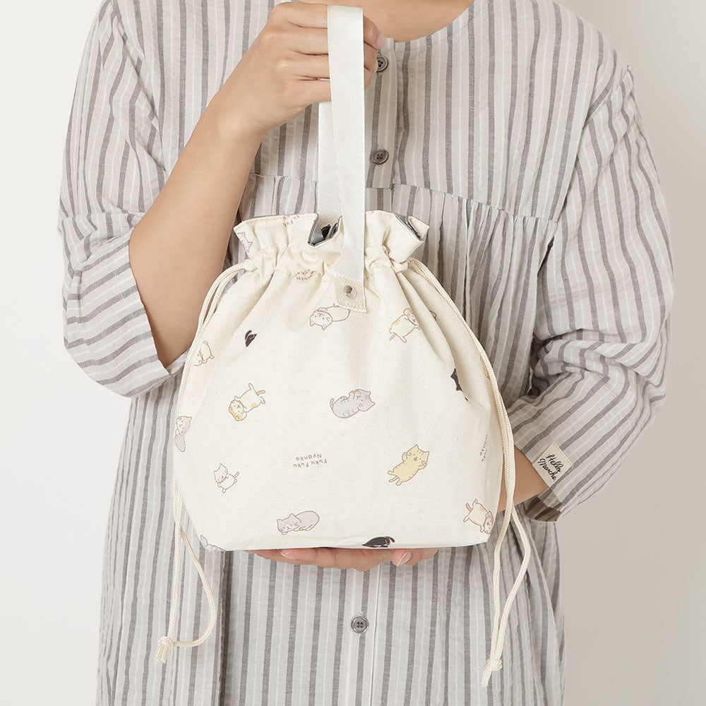 ふくふくにゃんこ ごろにゃん保冷保温ランチ巾着 – HAPiNS online shop