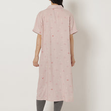 ふくふくにゃんこ レーヨンプリント前開きワンピース