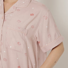 ふくふくにゃんこ レーヨンプリント前開きワンピース