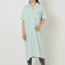 ふくふくにゃんこ レーヨンプリント前開きワンピース