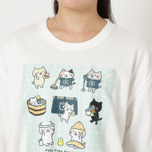 ふくふくにゃんこ ふくふくの湯Tシャツ【WEB限定】