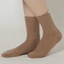 ふくふくにゃんこ ケーブルソックス