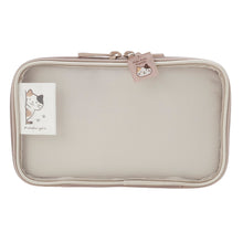 ふくふくにゃんこ ひょっこりメッシュ ガジェットポーチ 二層式収納