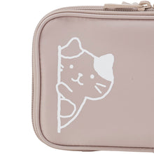 ふくふくにゃんこ ひょっこりメッシュ ガジェットポーチ 二層式収納