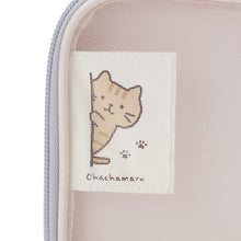 ふくふくにゃんこ ひょっこりメッシュ ガジェットポーチ 二層式収納