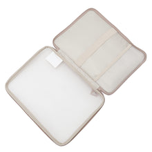 ふくふくにゃんこ ひょっこりメッシュ タブレットケース メッシュポケット付き・二層式収納