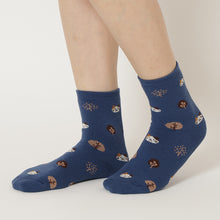 ふくふくにゃんこ こもれびパイルソックス