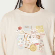 ふくふくにゃんこ プリントコットントレーナー