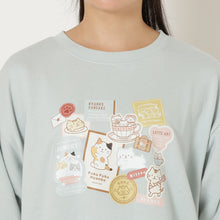 ふくふくにゃんこ プリントコットントレーナー