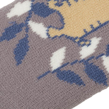 ふくふくにゃんこ 裏起毛フラワーソックス