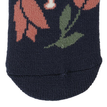 ふくふくにゃんこ 裏起毛フラワーソックス