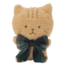 ふくふくにゃんこ タータンリボンおすわりマスコット