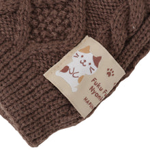 ふくふくにゃんこ 裏ボアケーブルレッグウォーマー