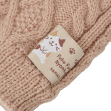 ふくふくにゃんこ 裏ボアケーブルレッグウォーマー